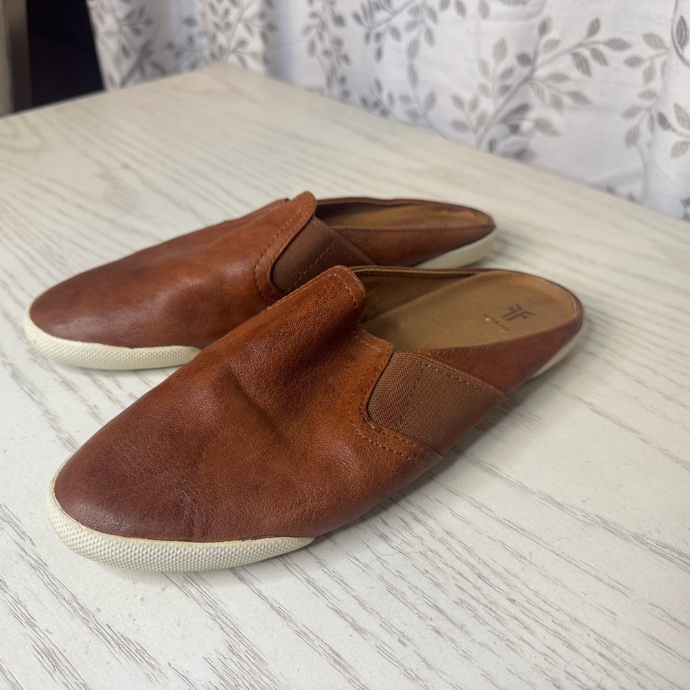 Frye Tan Leather Loafers